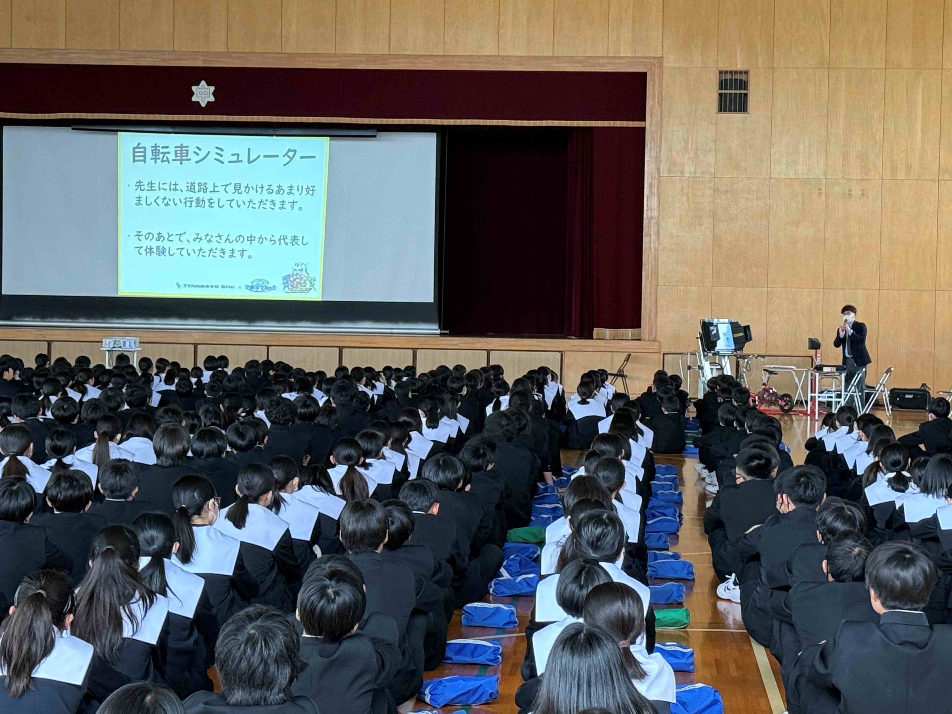 豊川市立南部中学校にて交通安全教室を実施しました！